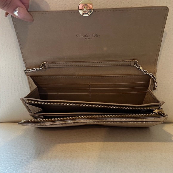 Christian Dior Gold Clutch with Chain - Picture 9 of 13